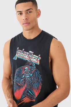 Judas Priest License Tank | BoohooMAN UK