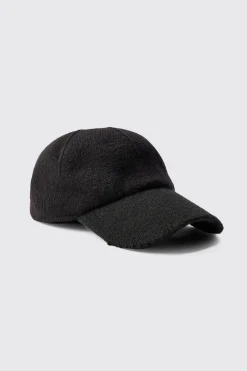 Knitted Baseball Cap | BoohooMAN UK