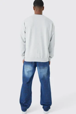 Laser Print Denim Jacket And Jeans Set | BoohooMAN UK