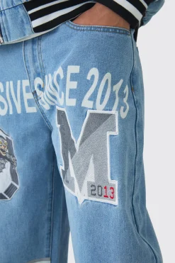 Light Blue Exclusive Applique Set | BoohooMAN UK