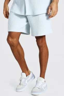 Light Blue Pleated Set | BoohooMAN UK