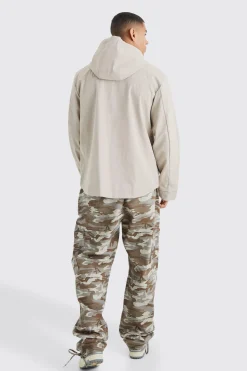Lightweight Hooded Parka | BoohooMAN UK