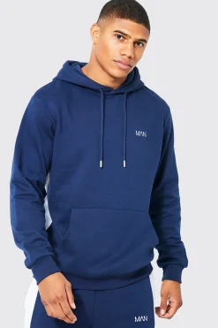 Lightweight Original Man Side Panel Hoodie | BoohooMAN UK