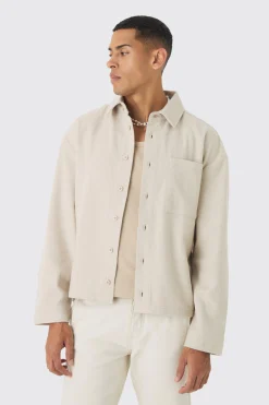 Lightweight Oversized Brushed Overshirt | BoohooMAN UK