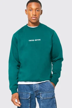 Limited Crew Neck Sweatshirt | BoohooMAN UK