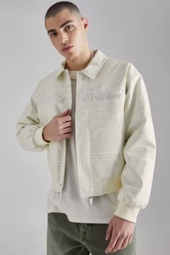 Limited Edition Boxy Printed Bomber | BoohooMAN UK