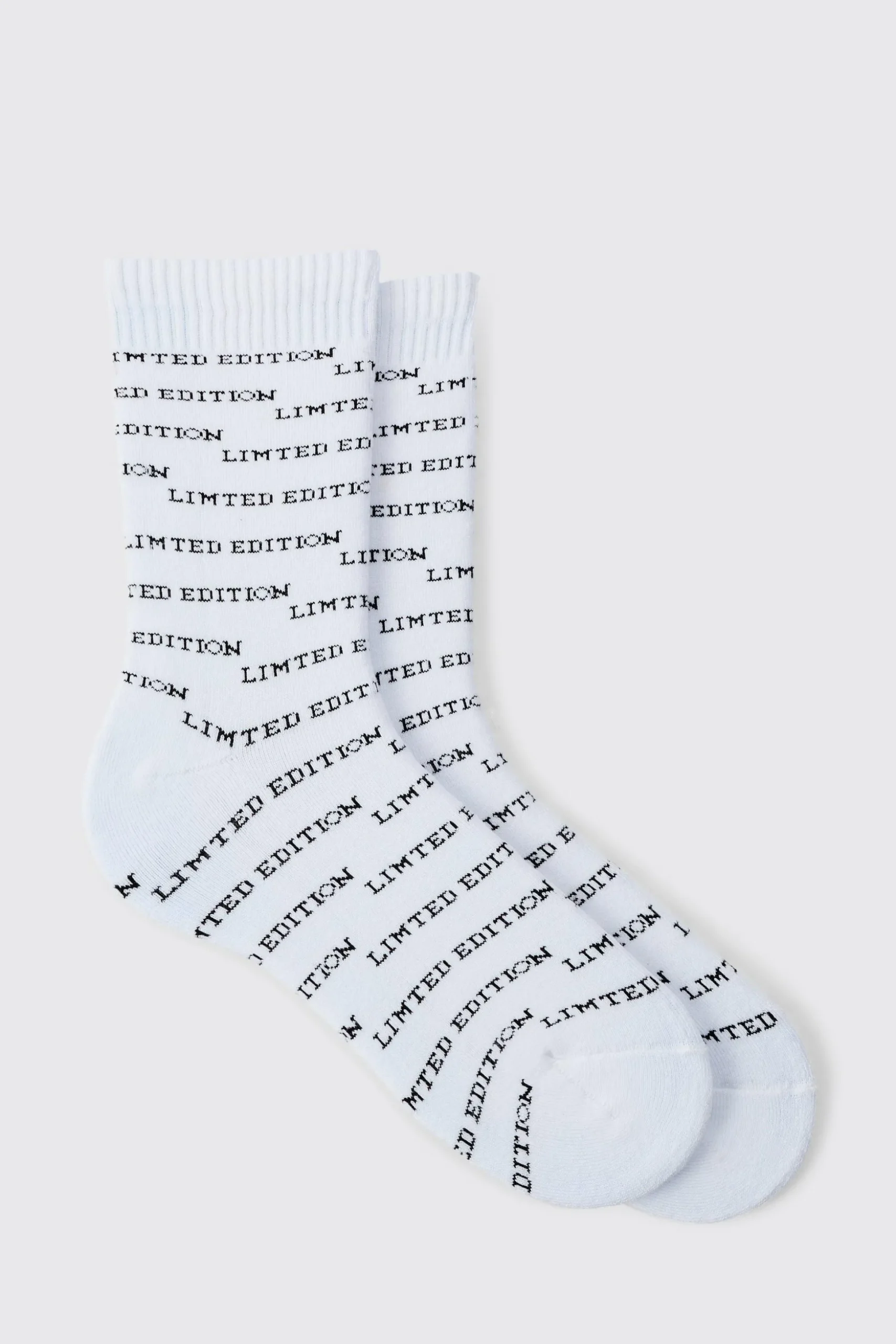 Limited Edition Embroidered Sports Socks | BoohooMAN UK