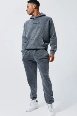 Limited Edition Washed Tracksuit | BoohooMAN UK