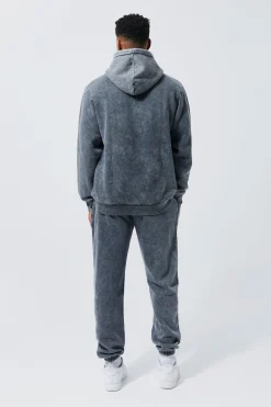 Limited Edition Washed Tracksuit | BoohooMAN UK