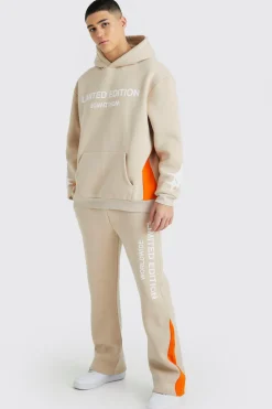 Limited Oversized Hooded Gusset Tracksuit | BoohooMAN UK