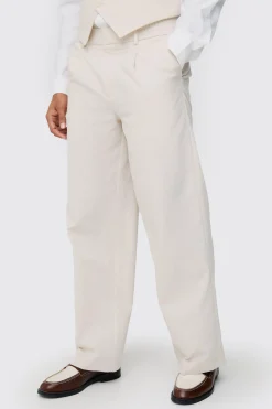Linen Blend Slim Fit Waistcoat | BoohooMAN UK