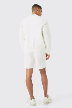 Linen Mix Smart Bomber Jacket | BoohooMAN UK