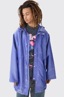 Liquid Metallic Parka | BoohooMAN UK
