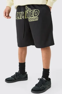 Long Length Limited Basketball Short | BoohooMAN UK