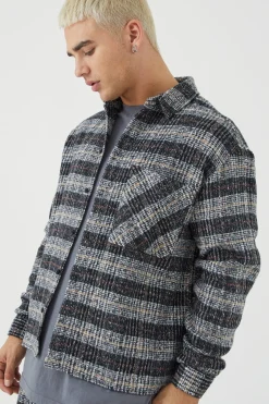 Long Sleeve Boxy Brushed Shirt & Straight Leg Trouser | BoohooMAN UK