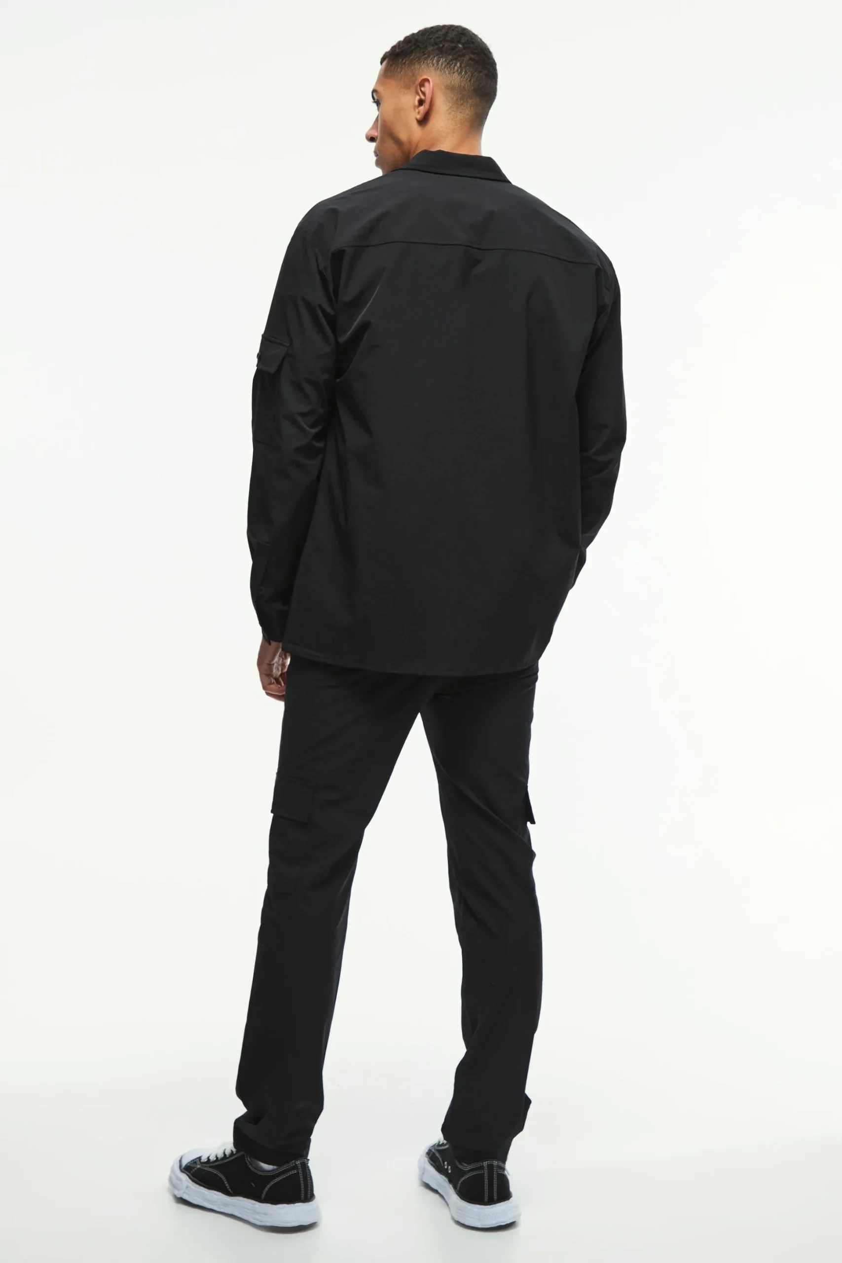 Long Sleeve Lightweight Oversized Overshirt | BoohooMAN UK