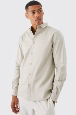 Long Sleeve Overshirt | BoohooMAN UK