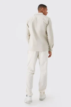 Long Sleeve Overshirt | BoohooMAN UK