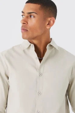 Long Sleeve Overshirt | BoohooMAN UK