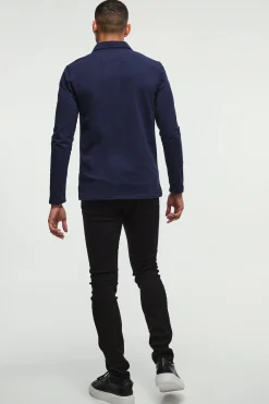Long Sleeve Slim Fit Jersey Shirt | BoohooMAN UK