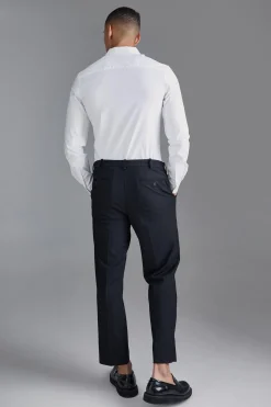 Long Sleeve Slim Shirt | BoohooMAN UK