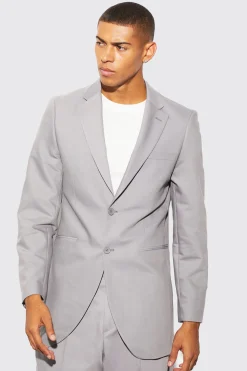 Longline Slim Blazer | BoohooMAN UK