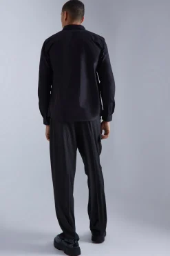 Longsleeve Layered Smart Shirt | BoohooMAN UK