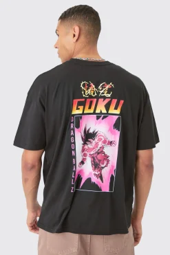 Loose Dragon Ball Z Anime License T-shirt | BoohooMAN UK