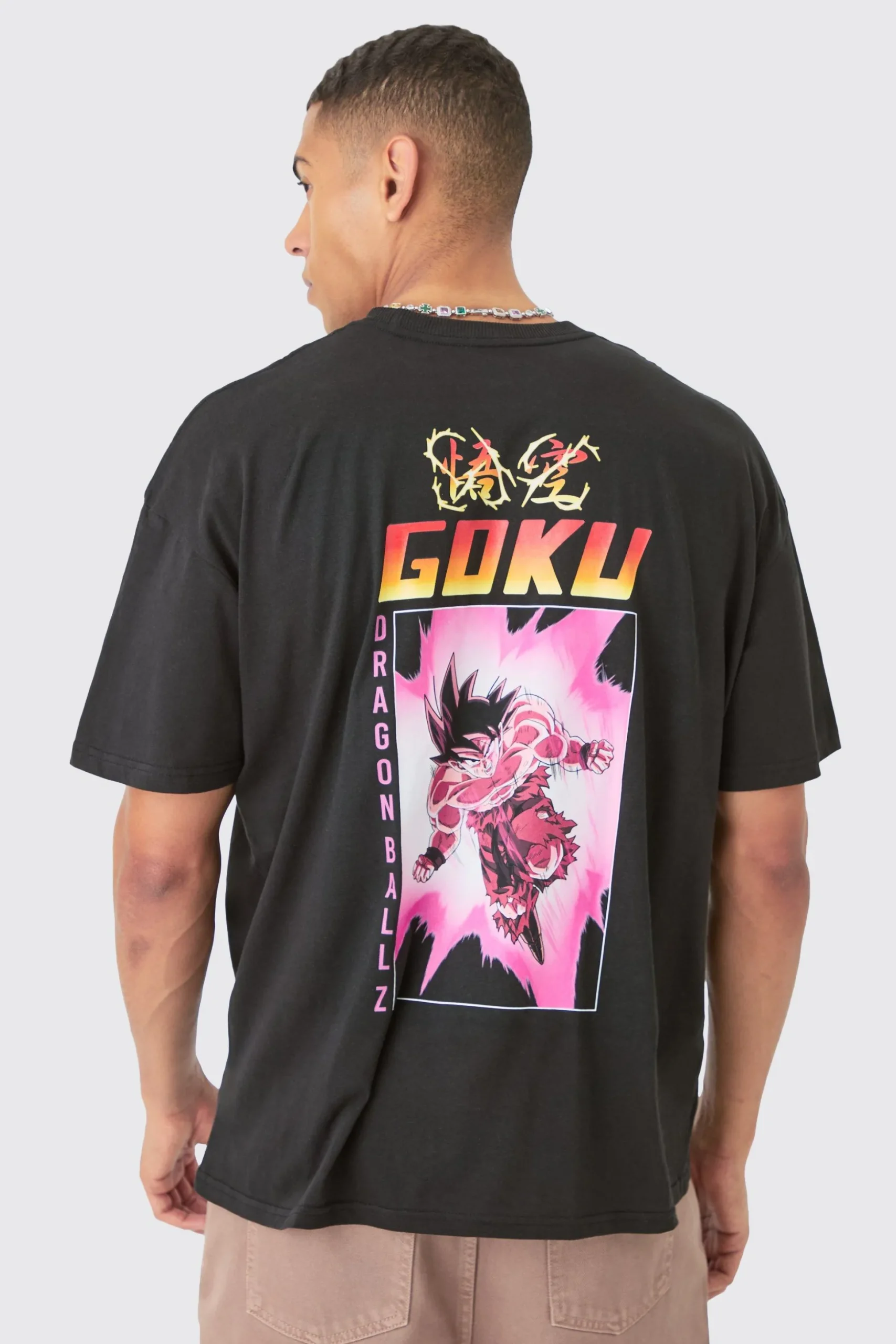 Loose Dragon Ball Z Anime License T-shirt | BoohooMAN UK