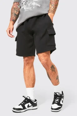 Loose Fit Cargo Jersey Short | BoohooMAN UK