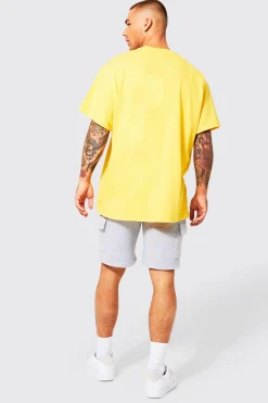 Loose Fit Cargo Jersey Short | BoohooMAN UK