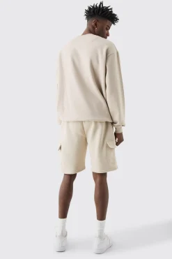 Loose Fit Cargo Jersey Short | BoohooMAN UK