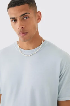 Loose Fit Distressed Wash T-shirt | BoohooMAN UK