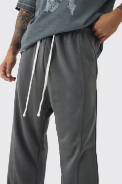 Loose Fit Drop Crotch Loopback Jogger | BoohooMAN UK