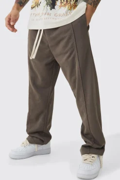 Loose Fit Drop Crotch Loopback Jogger | BoohooMAN UK