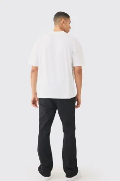Loose Fit Extended Neck Homme Large Scale Graphic T-shirt | BoohooMAN UK