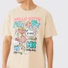 Loose Fit Hello Kitty License T-shirt | BoohooMAN UK
