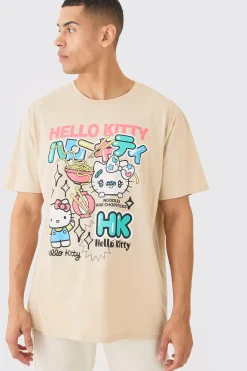 Loose Fit Hello Kitty License T-shirt | BoohooMAN UK