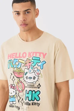 Loose Fit Hello Kitty License T-shirt | BoohooMAN UK