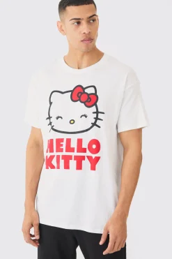 Loose Fit Hello Kitty License T-shirt | BoohooMAN UK