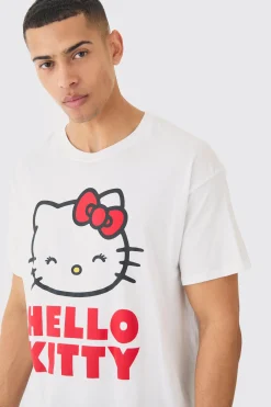 Loose Fit Hello Kitty License T-shirt | BoohooMAN UK