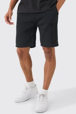 Loose Fit Homme Applique Shorts | BoohooMAN UK