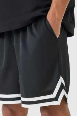 Loose Fit Mesh Short Length Basketball Short | BoohooMAN UK