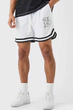 Loose Fit Mesh Short Length Basketball Short | BoohooMAN UK