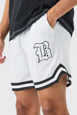 Loose Fit Mesh Short Length Basketball Short | BoohooMAN UK