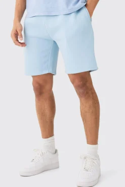 Loose Fit Mid Length Basic Shorts | BoohooMAN UK