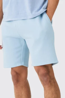 Loose Fit Mid Length Basic Shorts | BoohooMAN UK