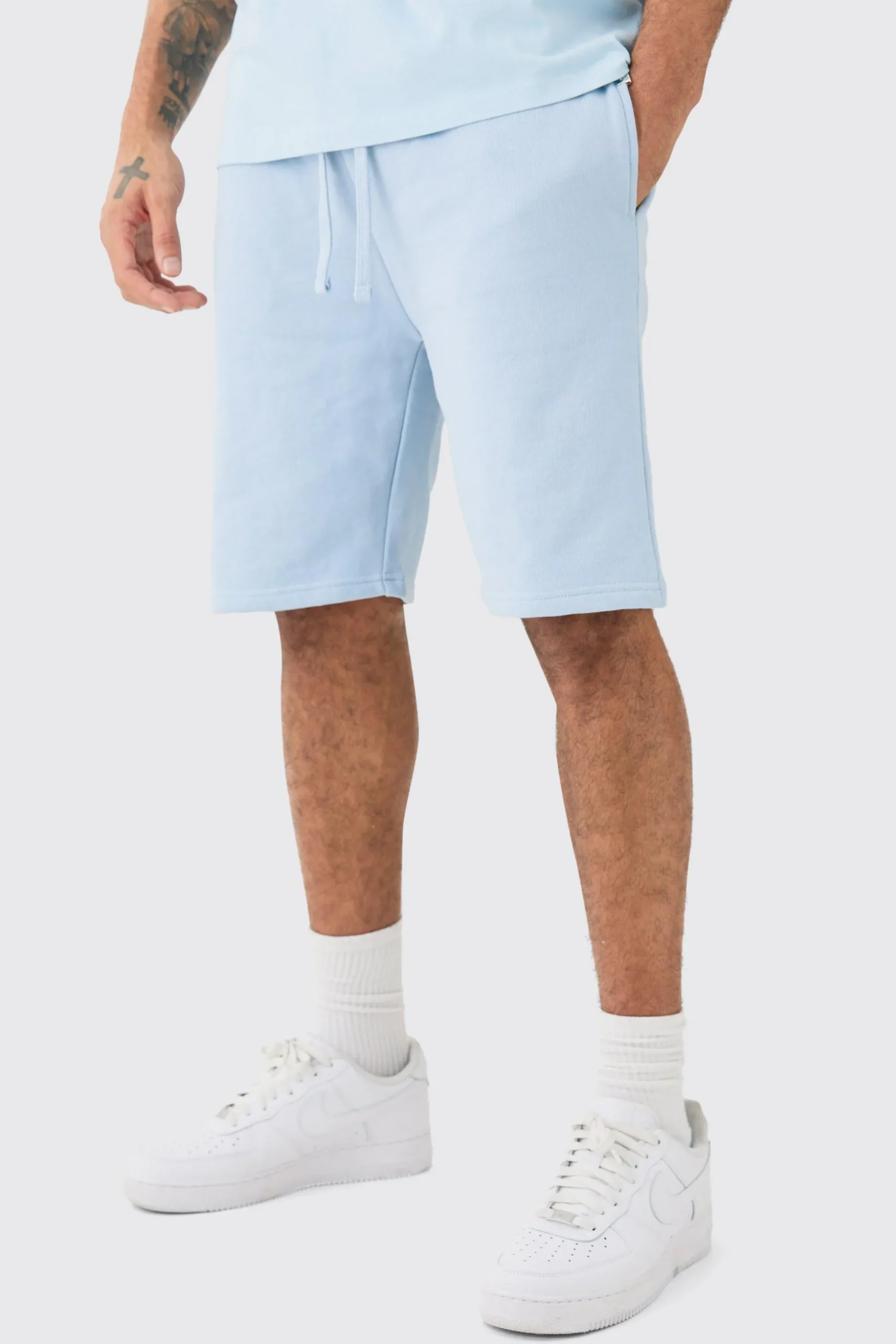 Loose Fit Mid Length Heavyweight Short | BoohooMAN UK