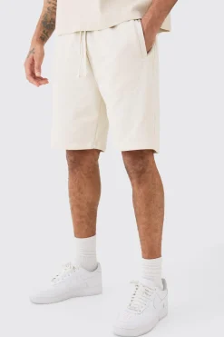 Loose Fit Mid Length Heavyweight Short | BoohooMAN UK