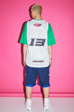 Loose Fit Mid Length Mesh Star Basketball Short | BoohooMAN UK